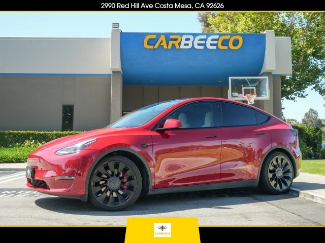 BUY TESLA MODEL Y 2022 PERFORMANCE SPORT UTILITY 4D, EV BIDDER